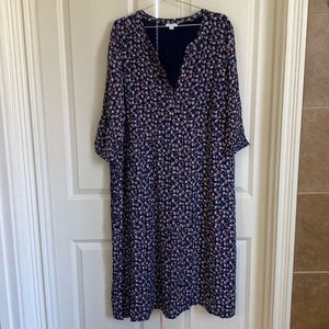 J Jill midi, 3/4 sleeve.